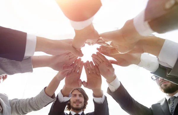 Untere Ansicht. Professionelles Geschäftsteam. — Stockfoto