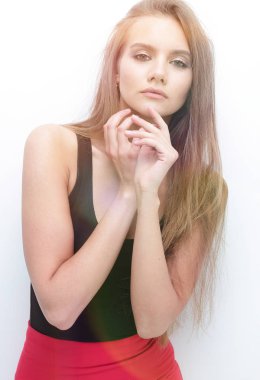 kız model kamera için poz