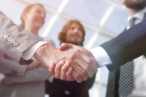 business concept handshake business people