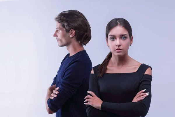 Closeup.conflictuale young couple — Stock Photo, Image