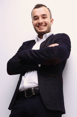 tam growth.bottom emin işadamı görünümünde .