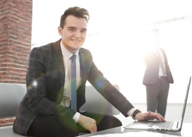 iş concept.determined genç işadamı