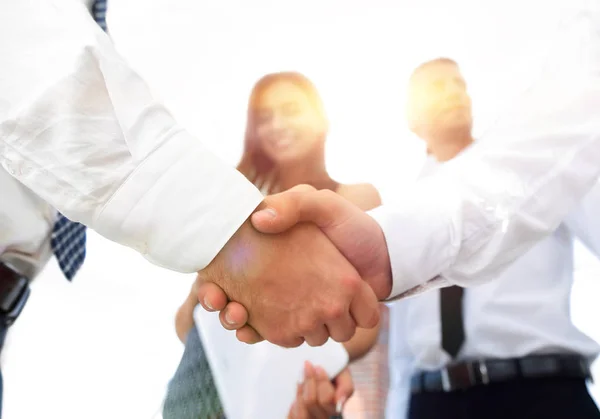 Background image of handshake of business partners. — Stock Photo, Image