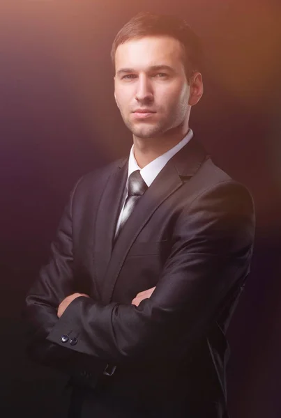 Retrato de um belo homem de negócios — Fotografia de Stock
