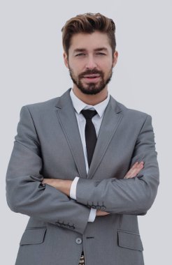 Silah ile ayakta emin sakallı işadamı geçti