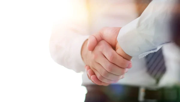 Business handshake and business people. Business concept. — Stock Photo, Image