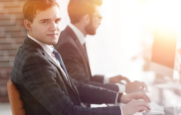 Portrait of business man in office — Stock Photo, Image