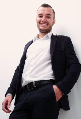 tam growth.bottom emin işadamı görünümünde .