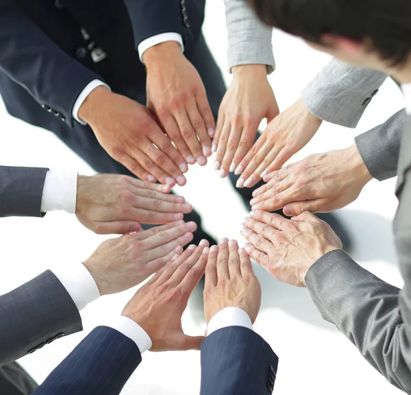 Conceito de proposito.closeup. mãos equipe de negócios — Fotografia de Stock