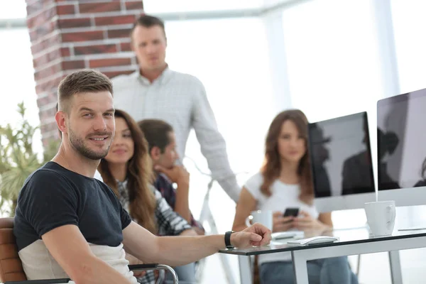 Creative group of young people in the office — Stock Photo, Image