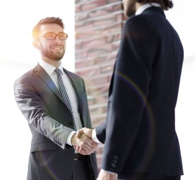 closeup.Handshake Mali ortaklar