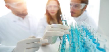 arka plan görüntüsü sıvı içinde eğitim bilim adamları bir grup olduğunu