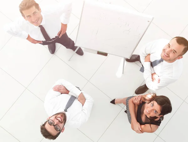 Vista desde la parte superior. imagen de fondo del equipo empresarial exitoso —  Fotos de Stock