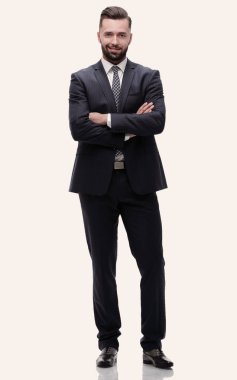 Tam gelişim. İş adamı kolları bağlandı