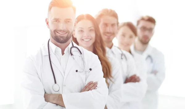 Närbild .group medicinsk arbetstagare — Stockfoto