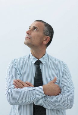 Kendine güvenen işadamı geleceğe bakıyor