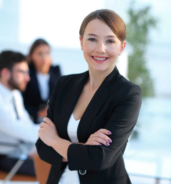 Mujer de negocios moderna y segura —  Fotos de Stock