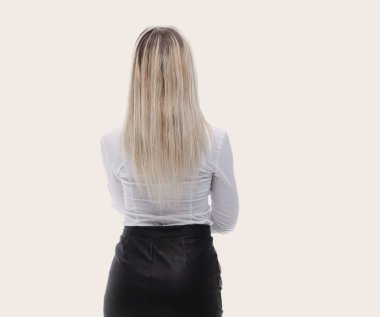 arka view.modern genç iş kadını