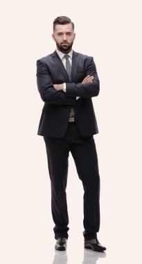 Tam gelişim. İş adamı kolları bağlandı