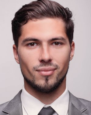 başarılı bir iş adamı closeup yüzü