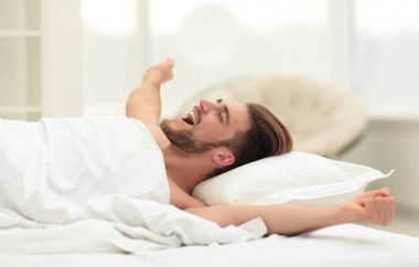 Pazar sabahı uyanma iş adamı