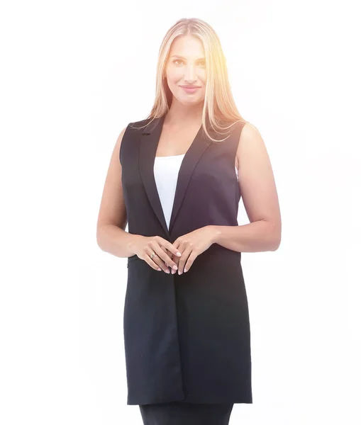 Full-length Portret van uitvoerend zakenvrouw — Stockfoto