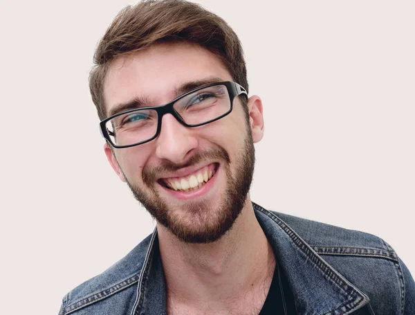 Portret młodego mężczyzny nowoczesnego w okulary — Zdjęcie stockowe