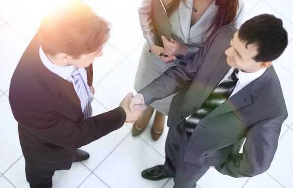 Geschäftspartner vor einem Geschäftstreffen — Stockfoto