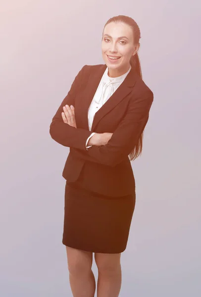 Leende kvinna Manager.portrait i full tillväxt — Stockfoto