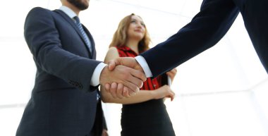 El sıkışma - yapma işadamları iş görgü, congratulatio