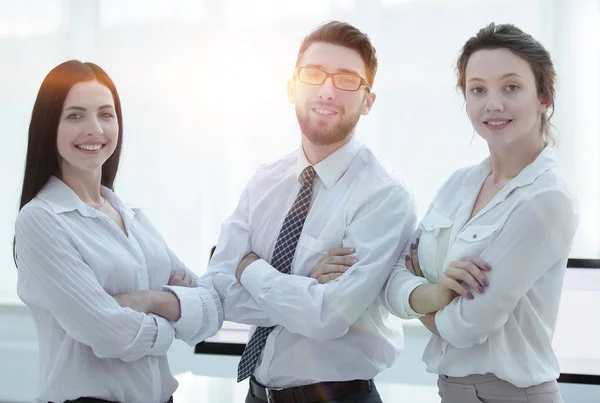 Porträt junger erfolgreicher Geschäftsleute — Stockfoto