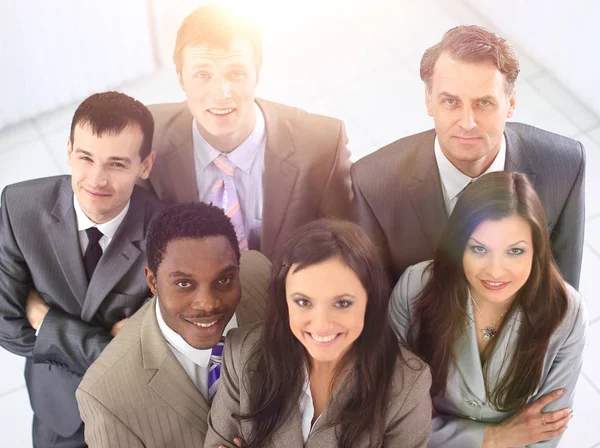 Vista dall'alto è unanime team di lavoro — Foto Stock