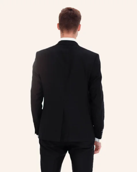 Rear view. young confident businessman. — Stock Photo, Image