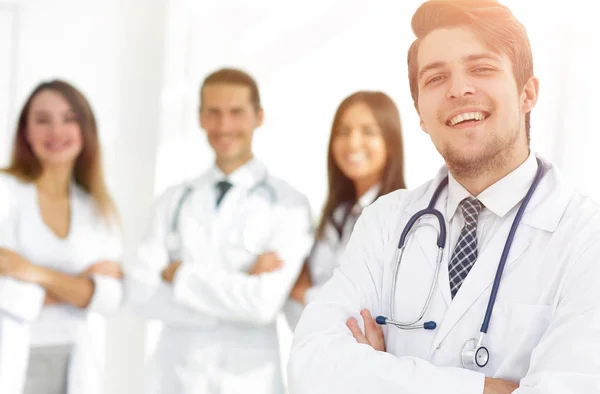 Closeup.successful doctors of his colleagues — Stock Photo, Image