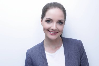 başarılı kadın Yöneticisi closeup yüzü