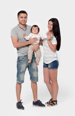 Anne ile oğlu stüdyo çekim