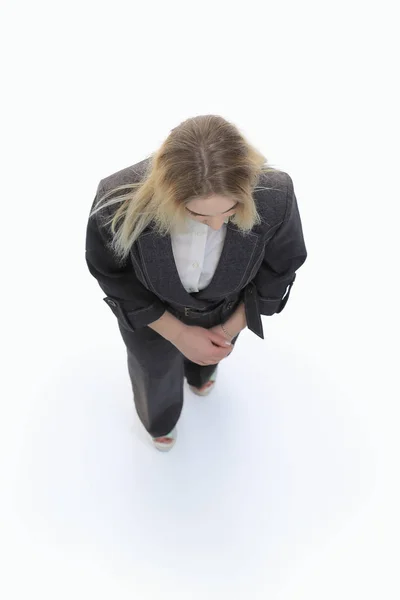 View from the top.confident business woman — Stock Photo, Image