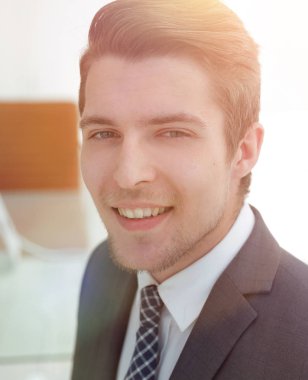 closeup.a başarılı genç adam