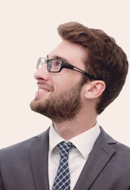 Tam büyüme ciddi emin işadamı portresi