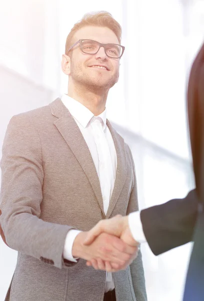 Closeup.handshake pessoas de negócios — Fotografia de Stock