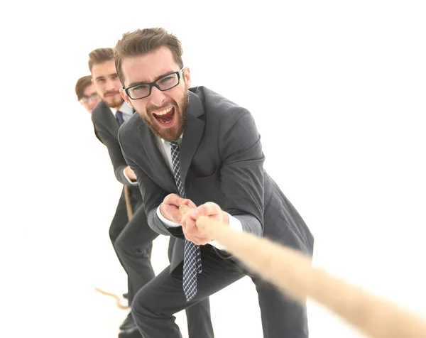 Imagem de fundo de um homem de negócios subindo . — Fotografia de Stock