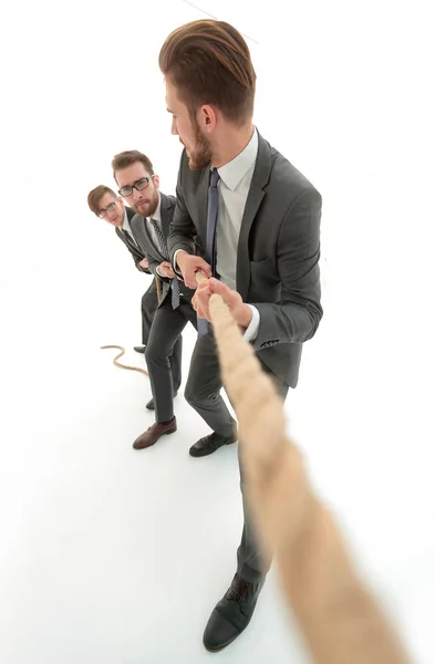 Hintergrundbild eines aufstrebenden Geschäftsmannes. — Stockfoto