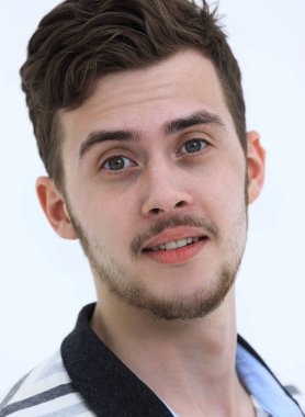 closeup.Face başarılı genç erkek