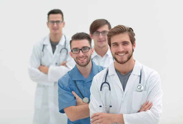 Gruppo di medici di successo .isolato su bianco — Foto Stock