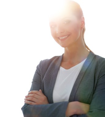 başarılı genç iş kadını portresi