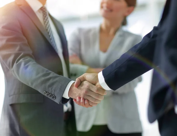 握手をする二人のビジネスマン — ストック写真