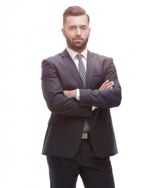Tam gelişim. İş adamı kolları bağlandı