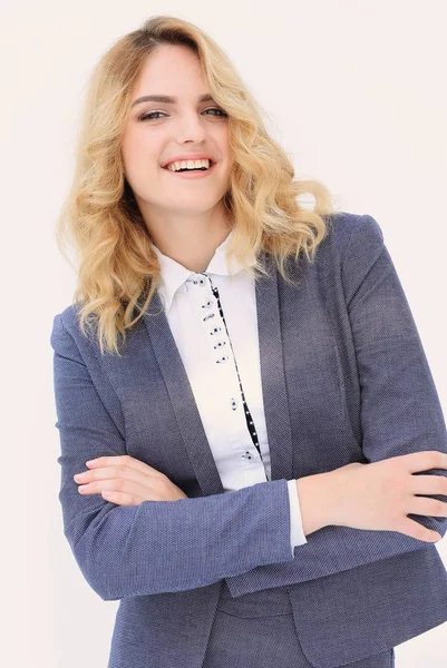 Portret van een lachende zakenvrouw — Stockfoto