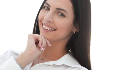 modern başarılı genç kadının yakın çekim yüz