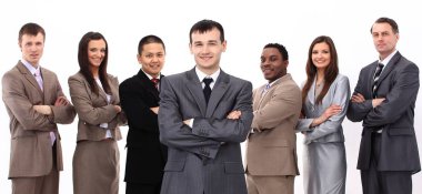 çok ırklı iş takım portresi